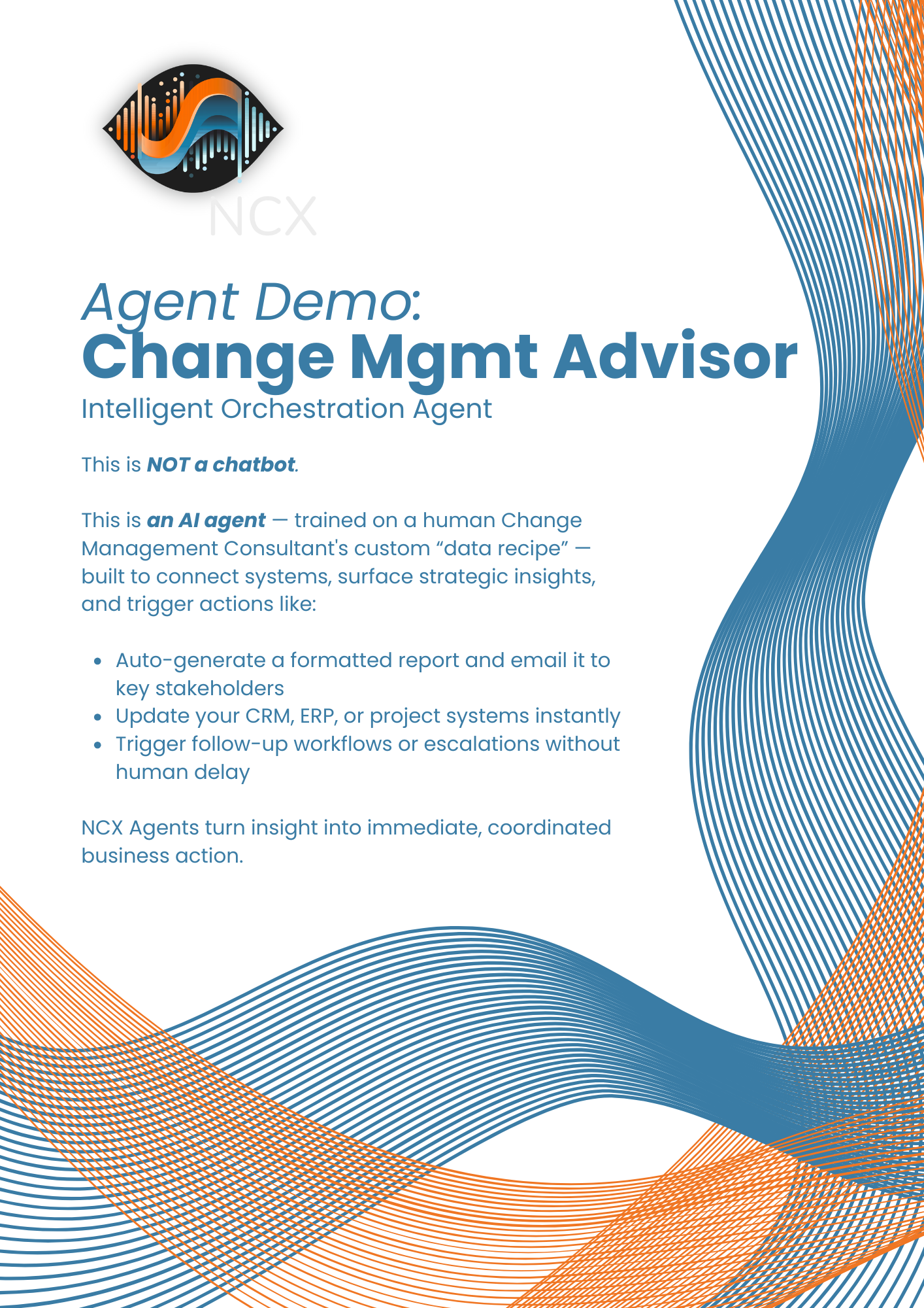 NCX Demo: Change Management for AI Adoption Agent