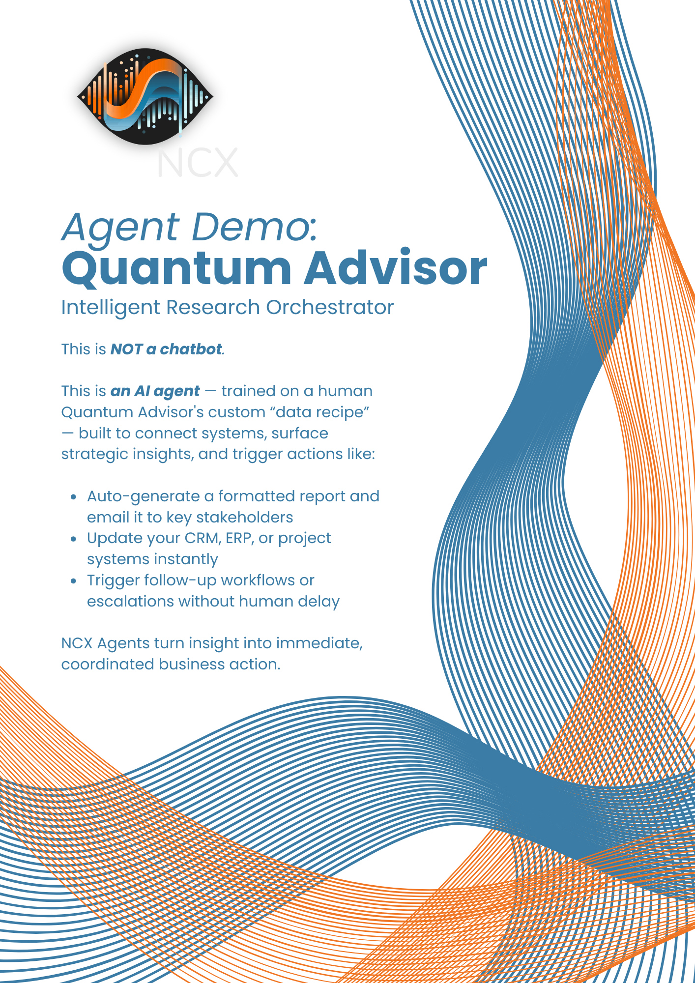 NCX Demo: Quantum Advisor Agent